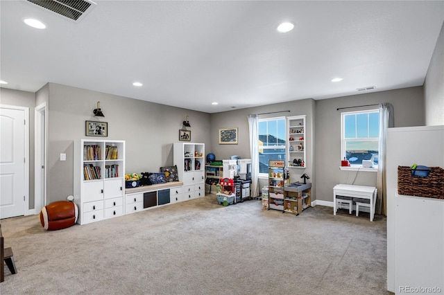 playroom with carpet flooring