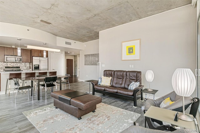 891 14th St Unit 1408, Denver, CO 80202 - living area featuring light wood-style flooring