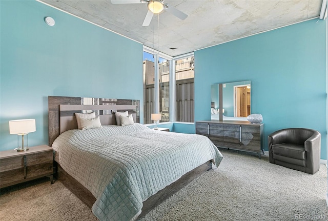 891 14th St Unit 1408, Denver, CO 80202 - bedroom featuring carpet floors and a ceiling fan