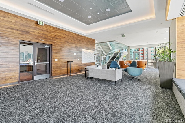 891 14th St Unit 1408, Denver, CO 80202 - lobby featuring wooden walls and stairway