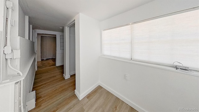 hall featuring hardwood / wood-style floors