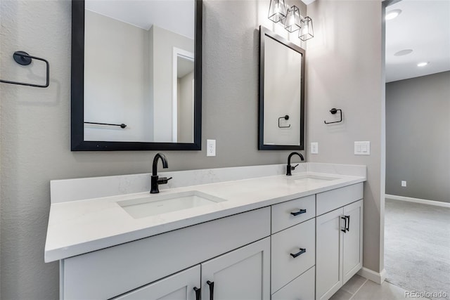 bathroom with vanity