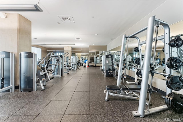 view of exercise room