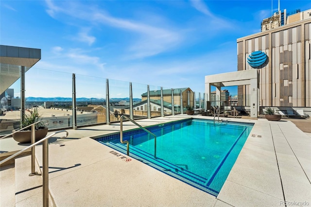 view of pool with a patio