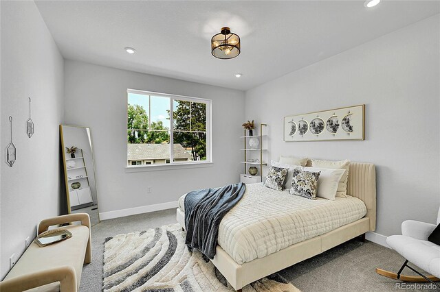 8530 W 52nd Ave Unit A1, Arvada, CO 80002 - carpeted bedroom with baseboards and recessed lighting