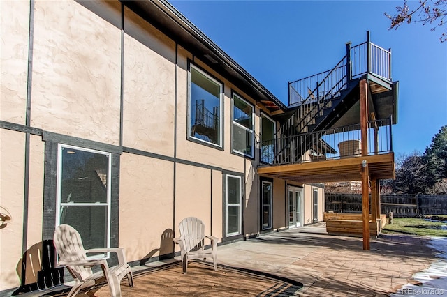 back of house featuring a patio