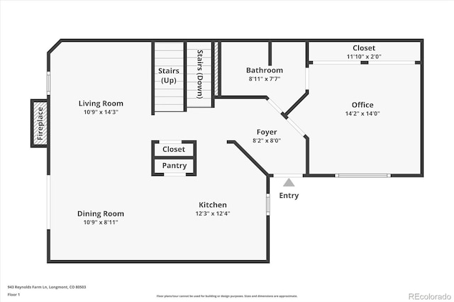 943 Reynolds Farm Ln Unit D8, Longmont, CO 80503 - view of property floor plan
