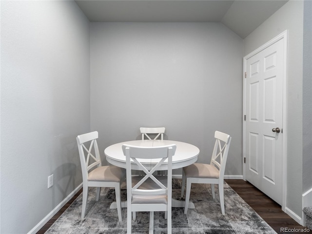 12213 Race St, Northglenn, CO 80241 - dining room featuring dark wood-type flooring and baseboards