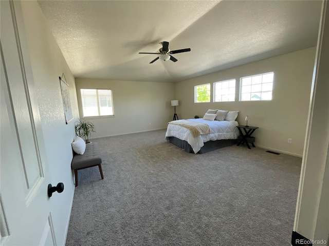 4844 Mt Evans St, Brighton, CO 80601 - bedroom featuring carpet floors, baseboards, a textured ceiling, and ceiling fan