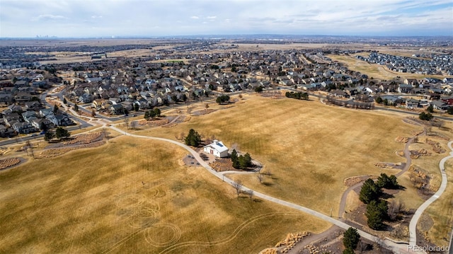 birds eye view of property featuring a residential view