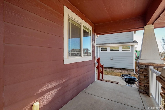 view of patio / terrace featuring covered porch