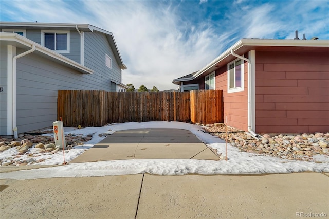 view of home's exterior with a patio area