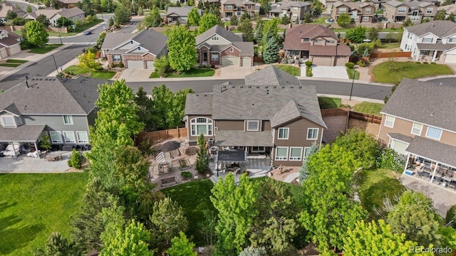7408 Sodalite Way, Castle Rock, CO 80108 - aerial view of residential area