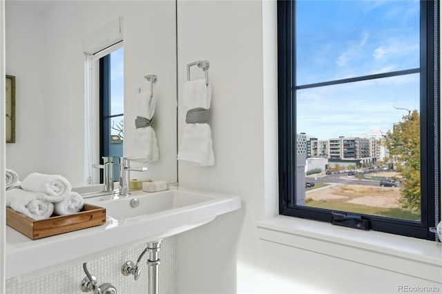 bathroom with a sink