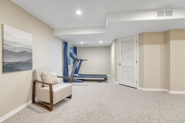 123 Wheat Ridge St, Palmer Lake, CO 80133 - workout room with carpet and recessed lighting