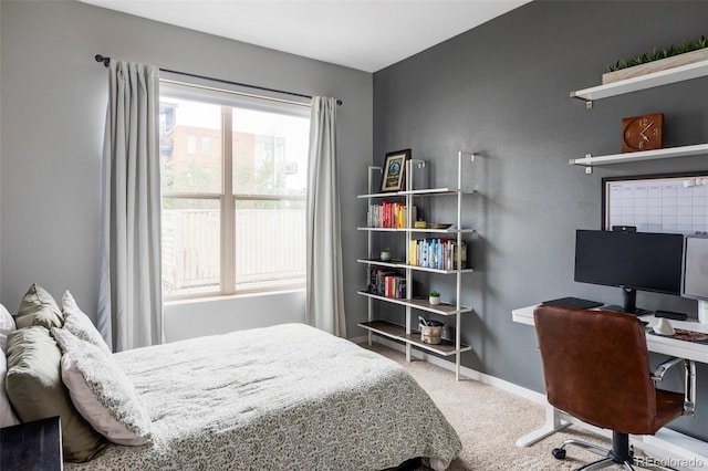 1440 Little Raven St Unit 202, Denver, CO 80202 - carpeted bedroom featuring baseboards and a desk