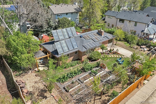aerial view of property and surrounding area