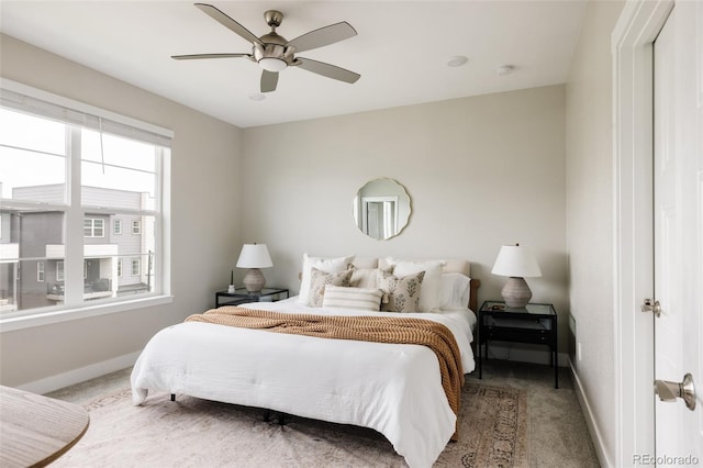 6307 Dayton Ct, Denver, CO 80238 - carpeted bedroom featuring baseboards and a ceiling fan