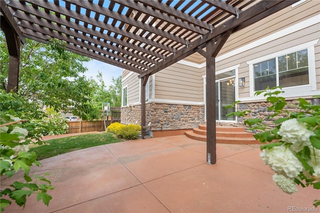 23870 E Dorado Pl, Aurora, CO 80016 - view of patio / terrace with a pergola