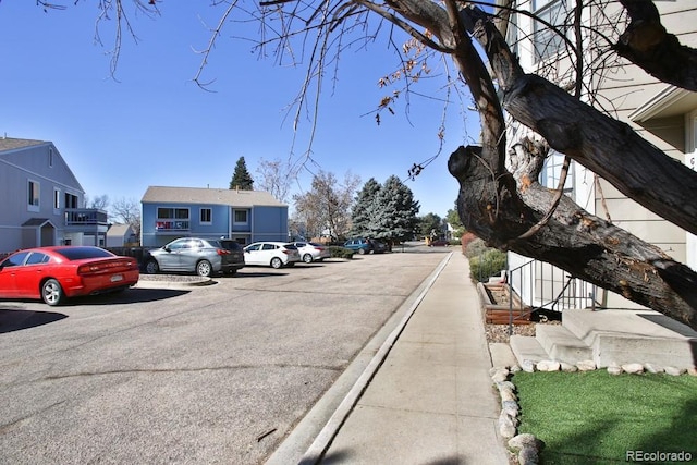 view of road with curbs