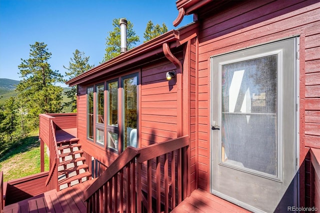 7350 Timber Trail Rd, Evergreen, CO 80439 - view of wooden deck