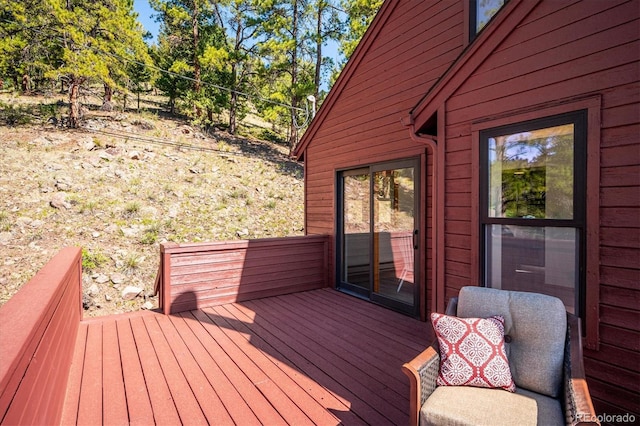 7350 Timber Trail Rd, Evergreen, CO 80439 - view of wooden deck