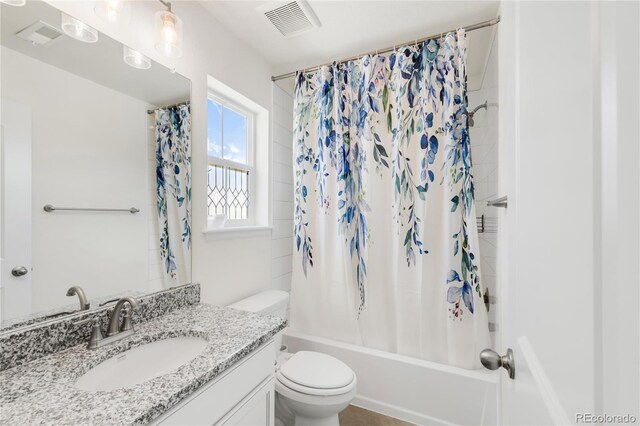 27986 E Frost Pl, Aurora, CO 80016 - full bath featuring vanity and shower / bath combo with shower curtain