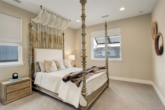 11142 Bright Sky St, Littleton, CO 80125 - bedroom with baseboards, recessed lighting, and light carpet