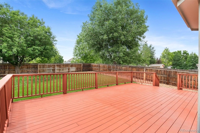 7171 Canyon Way, Frederick, CO 80504 - wooden terrace with a fenced backyard