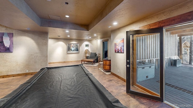 1300 N State Highway 149, Lake City, CO 81235 - rec room featuring recessed lighting and a textured wall