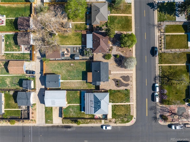 aerial view of property's location featuring nearby suburban area