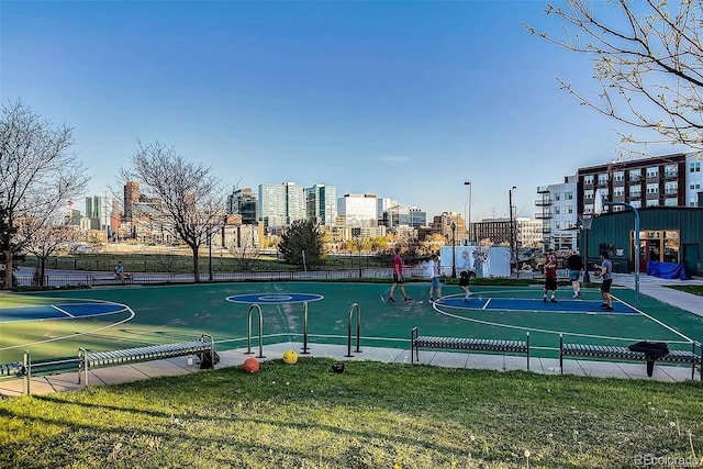 view of sport court