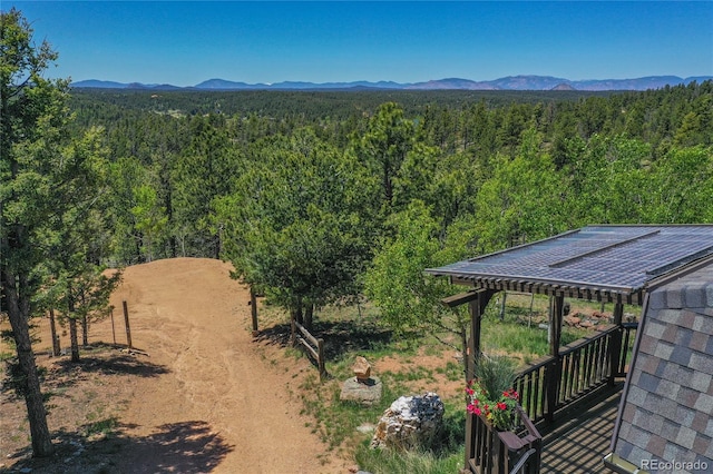 47 Aspen Rd, Woodland Park, CO 80863 - view of mountain background with a forest