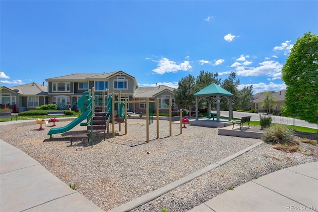 view of jungle gym