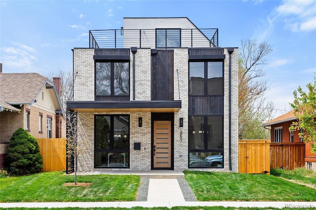 357 S Franklin St, Denver, CO 80209 - modern home featuring brick siding