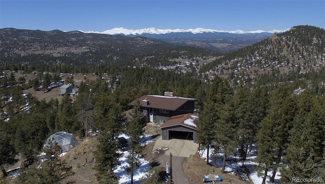 29657 Loomis Way, Golden, CO 80403 - mountain view featuring a heavily wooded area