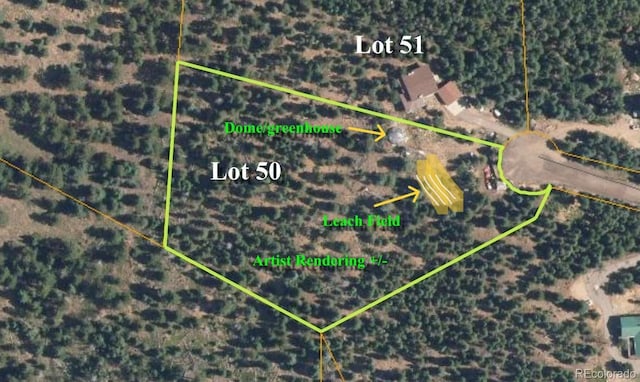 29657 Loomis Way, Golden, CO 80403 - map / location featuring property boundaries highlighted