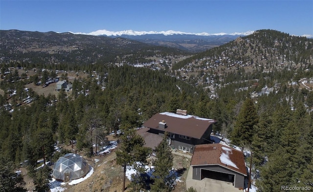 29657 Loomis Way, Golden, CO 80403 - aerial view of property and surrounding area with a mountain backdrop