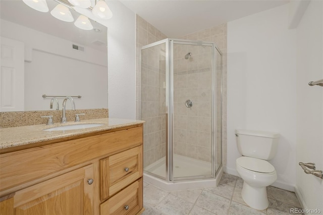 12319 W Burgundy Ave, Littleton, CO 80127 - bathroom featuring vanity, a stall shower, and tile patterned floors
