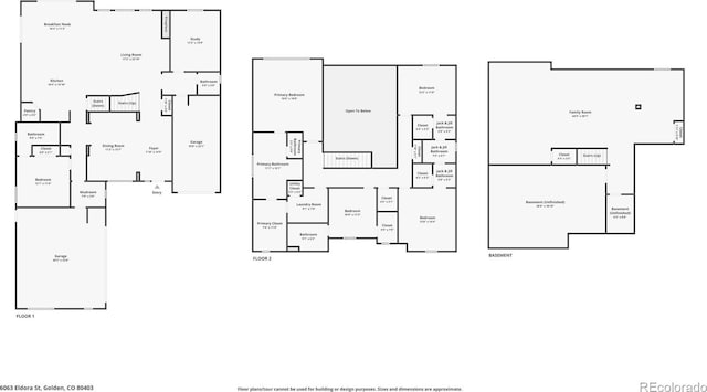6063 Eldora St, Golden, CO 80403 - view of floor plan / room layout