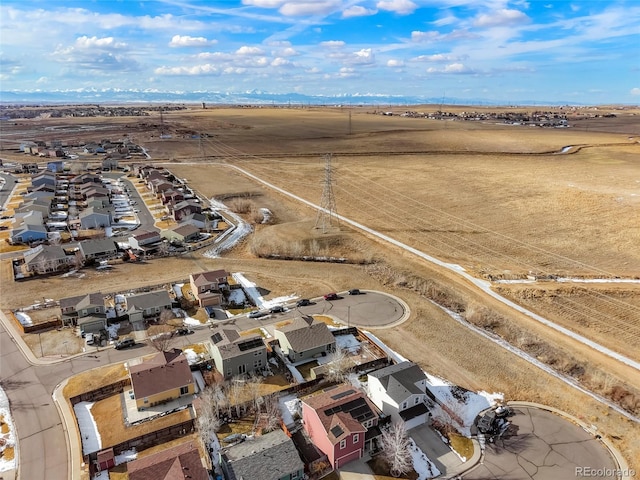 aerial view featuring a residential view