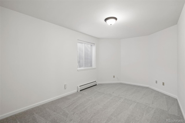 4185 Red Rock Dr, Larkspur, CO 80118 - unfurnished room with baseboard heating, carpet flooring, and baseboards