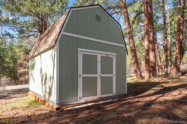 4185 Red Rock Dr, Larkspur, CO 80118 - view of shed