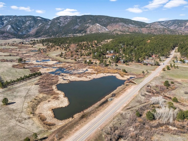 4185 Red Rock Dr, Larkspur, CO 80118 - view of mountain background featuring a nearby body of water