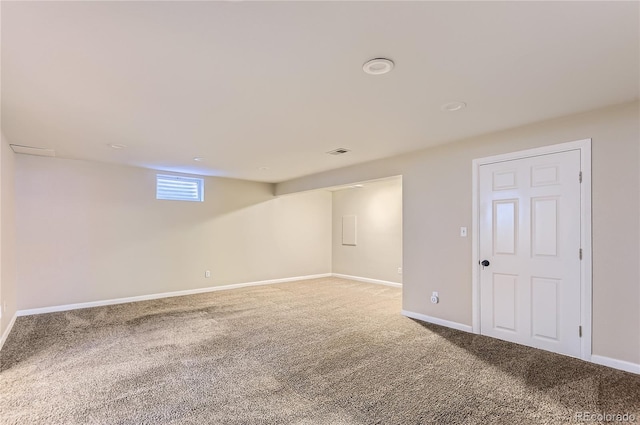 925 Wolff St, Denver, CO 80204 - below grade area with carpet flooring and baseboards