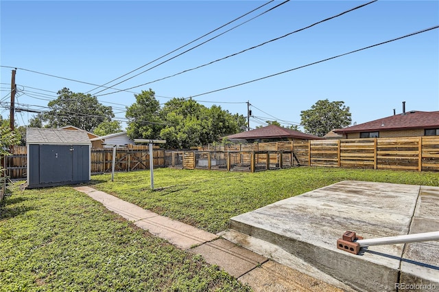 925 Wolff St, Denver, CO 80204 - fenced backyard with a patio, a storage unit, and a gazebo