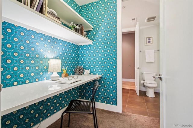 340 S Lafayette St Unit 204, Denver, CO 80209 - carpeted office space featuring tile patterned floors and baseboards