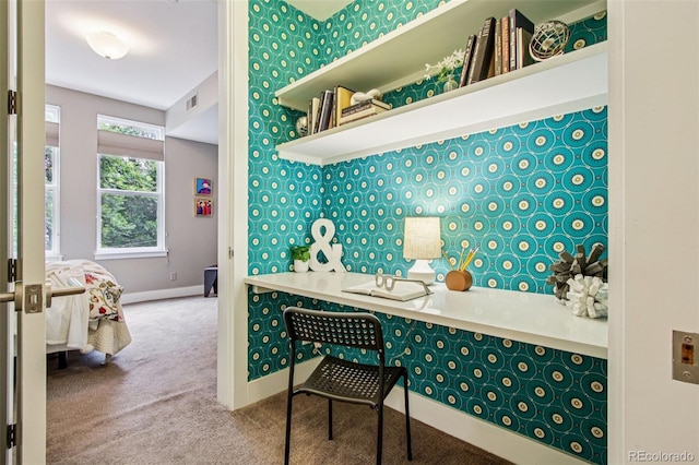 340 S Lafayette St Unit 204, Denver, CO 80209 - kitchen with carpet and baseboards