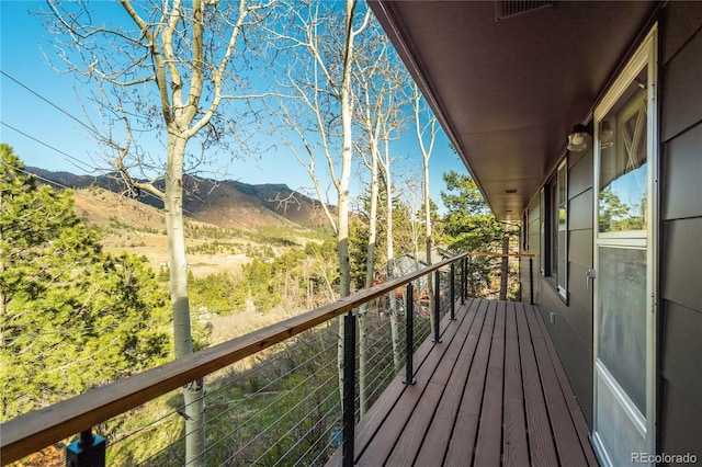 9610 Mohawk Trl, Cascade, CO 80809 - balcony with a mountain view