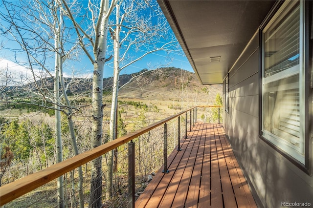 9610 Mohawk Trl, Cascade, CO 80809 - deck with a mountain view